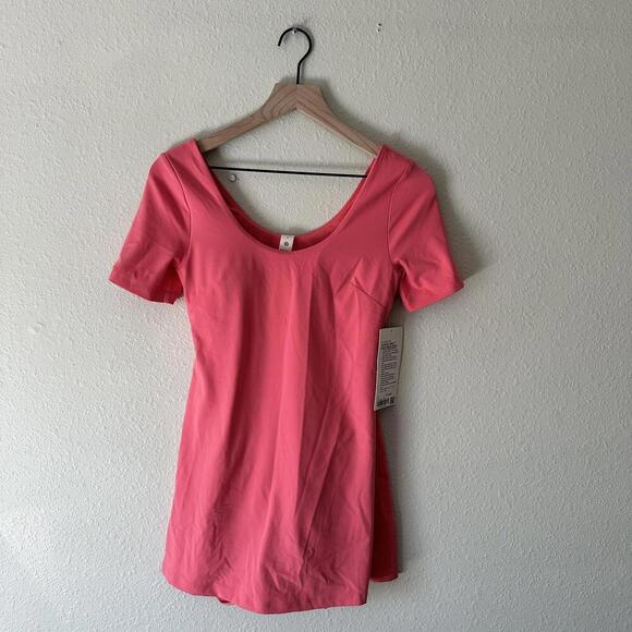 Lululemon Align Short-Sleeve Athletic Dress Sakura Pink Size 6 NWT - Picture 4 of 9
